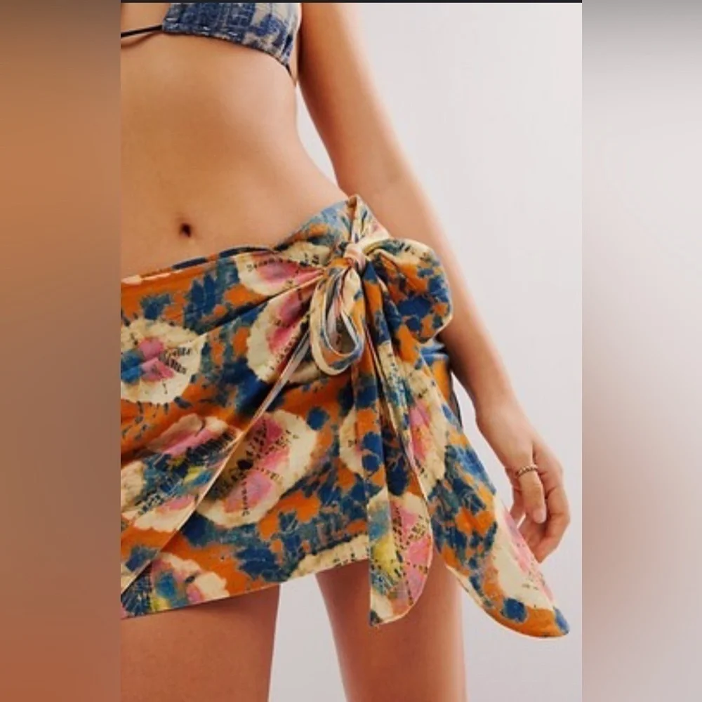 NWOT Free People, Sweet As Beach Mini Skirt, Size 12